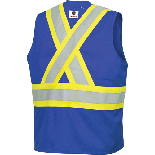 7730 FR-Tech&reg; Flame-Resistant Arc Safety Vest, Small, Royal Blue, 10 cal/cm² Ottawa Fastener Supply
