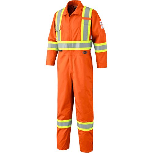 7702T FR-Tech&reg; Arc-Rated Coverall, Size 40 (Tall), High Visibility Orange, 10 cal/cm² Ottawa Fastener Supply
