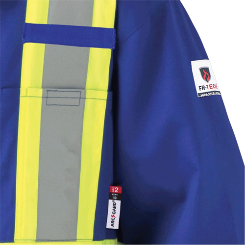 7706 FR-Tech&reg; Flame-Resistant Coverall with Leg Zippers, Size 36, Royal Blue, 9.7 cal/cm² Ottawa Fastener Supply
