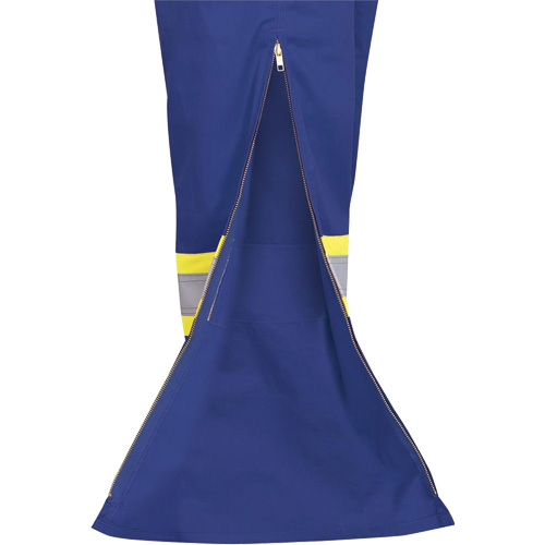 7706 FR-Tech&reg; Flame-Resistant Coverall with Leg Zippers, Size 36, Royal Blue, 9.7 cal/cm² Ottawa Fastener Supply