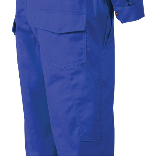 7706T FR-Tech&reg; Flame-Resistant Coverall with Leg Zippers, Size 40 (Tall), Royal Blue, 9.7 cal/cm² Ottawa Fastener Supply