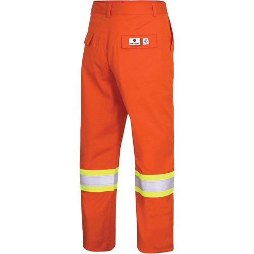 7763 FR-Tech&reg; 88/12 Arc Rated High-Visibility Safety Pants, 34, x 34, High Visibility Orange, 9.7 cal/cm² Ottawa Fastener Supply