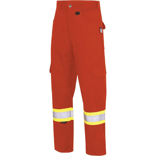 7765 FR-Tech&reg; 88/12 Arc Rated High-Visibility Safety Cargo Pants, 30, x 32, High Visibility Orange, 10 cal/cm² Ottawa Fastener Supply