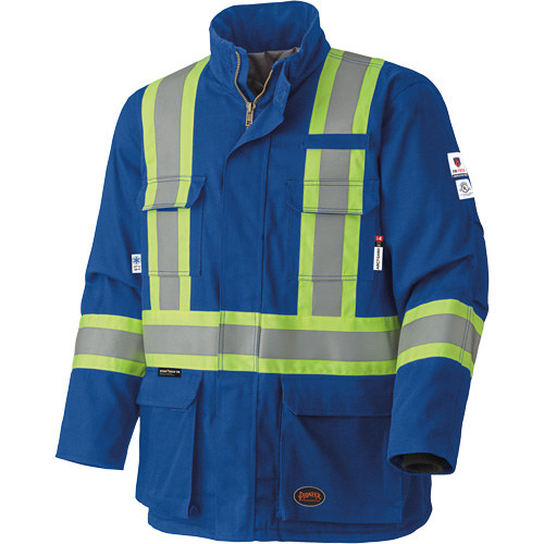 5523 Flame-Resistant Safety Parka, Small, Royal Blue, 58 cal/cm² Ottawa Fastener Supply