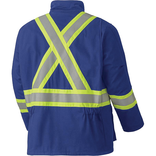 5523 Flame-Resistant Safety Parka, Small, Royal Blue, 58 cal/cm² Ottawa Fastener Supply
