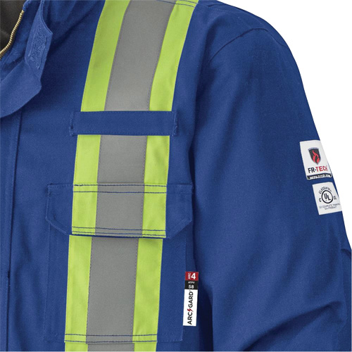 5523 Flame-Resistant Safety Parka, Small, Royal Blue, 58 cal/cm² Ottawa Fastener Supply