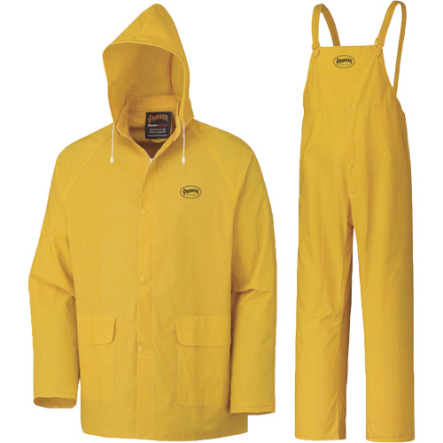 577 3-Piece Rain Suit, Polyester/PVC, 6X-Large, Yellow Ottawa Fastener Supply