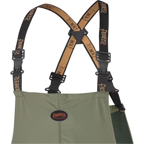 D7020 Dry King&reg; Stretch Bib Pants, X-Small, Polyurethane, Green Ottawa Fastener Supply