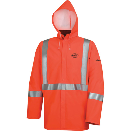 576J Veste de pluie ignifuge haute visibilit&eacute;, Petit, Orange haute visibilit&eacute; Ottawa Fastener Supply
