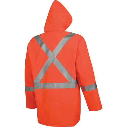576J Veste de pluie ignifuge haute visibilit&eacute;, Petit, Orange haute visibilit&eacute; Ottawa Fastener Supply