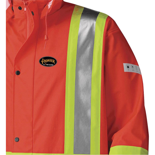 5896 Manteau long imperm&eacute;able et ignifuge, Petit, Orange haute visibilit&eacute; Ottawa Fastener Supply