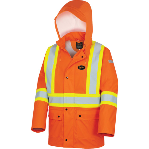 5892PKT High-Visibility FR Waterproof Safety Jacket, X-Small, High Visibility Orange Ottawa Fastener Supply
