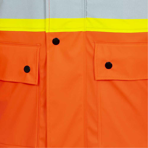 5892PKT High-Visibility FR Waterproof Safety Jacket, X-Small, High Visibility Orange Ottawa Fastener Supply