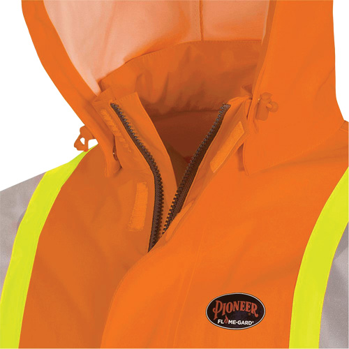 5880 Manteau de pluie ignifuge et protection contre les &eacute;clats d'arc &eacute;lectrique, T-petit, Orange haute visibilit&eacute;, 10 cal/cm² Ottawa Fastener Supply