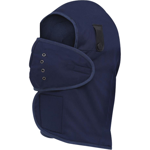 565N Long-Necked Hardhat Liner, Fleece Lining, One Size, Navy Blue Ottawa Fastener Supply