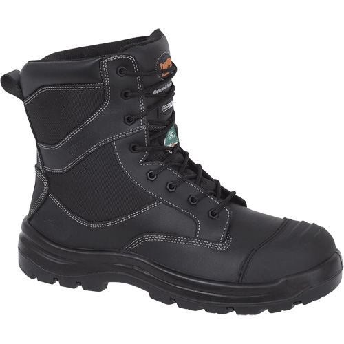 1050 Black Composite Safety Work Boots, Leather, Size 14, Impermeable Ottawa Fastener Supply