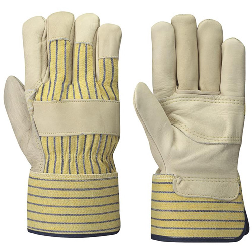536P Fitter's Gloves, One Size, Grain Cowhide Palm Ottawa Fastener Supply