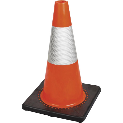 181 Premium Flexible Safety Cone, 18", Orange, 6" Reflective Collar(s) Ottawa Fastener Supply