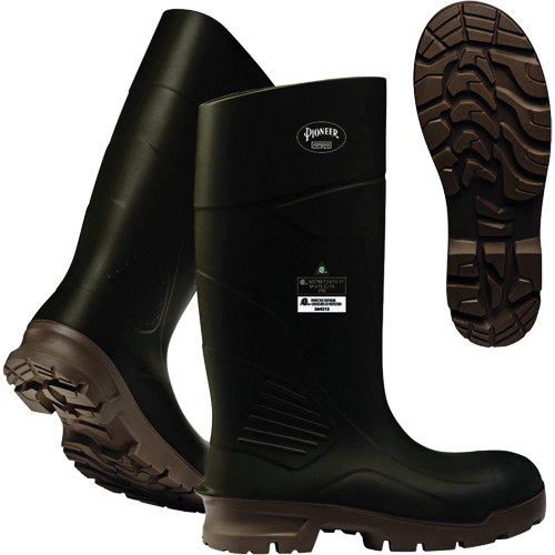 B405FUL.GR Pioneer Steel Plate Boots, Polyurethane, Steel Toe, Size 4, Puncture Resistant Sole Ottawa Fastener Supply