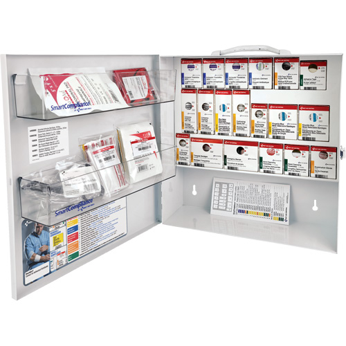 Armoire pour premiers soins SmartCompliance, R&eacute;pond &agrave; la norme CSA Z1220-17 type 2 environnements &agrave; faible risque, Petit (2-25 travailleurs) Ottawa Fastener Supply