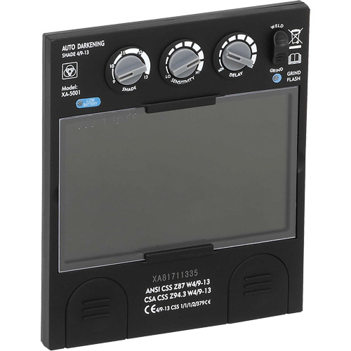 Filtre dobscurcissement automatique large &agrave; intensit&eacute; variable Advantage Plus, 5-1/4" la x 4-1/2" h Champ de vision, Pour utilisation avec S26200 Ottawa Fastener Supply