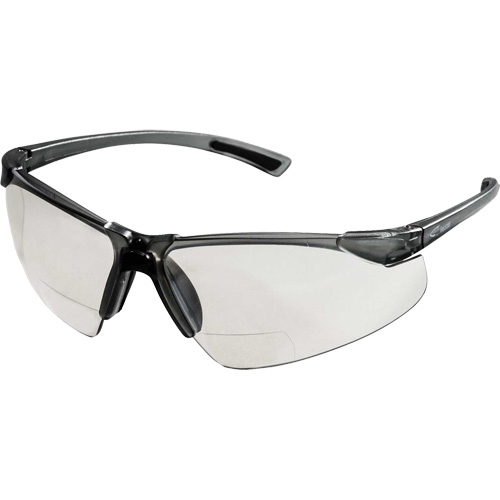 XM340RX Safety Glasses with 2X Magnification, Clear Lens, Anti-Scratch, ANSI Z87+/Meets/Exceeds CSA Z94.3 Ottawa Fastener Supply