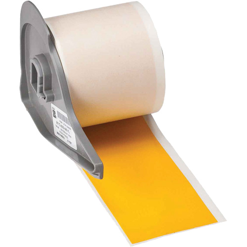 All-Weather Permanent Adhesive Label Tape, Vinyl, Yellow, 2" Width Ottawa Fastener Supply