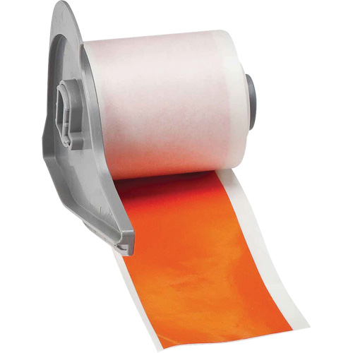 All-Weather Permanent Adhesive Label Tape, Vinyl, Orange, 2" Width Ottawa Fastener Supply