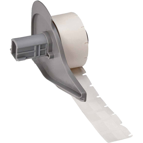 Self-Laminating Wrap-Around Wire & Cable Labels, Vinyl, 0.5" L x 0.75" H, White Ottawa Fastener Supply