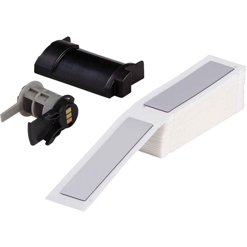 Raised Panel Labels, Polyester, 1" L x 4" H, White Ottawa Fastener Supply