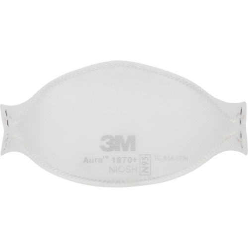 Aura Health Care Particulate Respirator & Surgical Mask 1870+, N95, NIOSH/FDA-Approved Certified Ottawa Fastener Supply