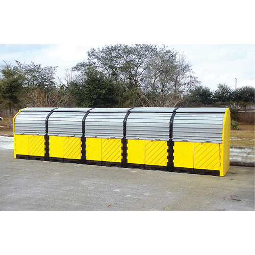 P20 Plus Ultra-Hard Top Spill Pallets avec drain, 312" lo x 79" la x 62" h, Capacit&eacute; de charge 9000 lb Ottawa Fastener Supply