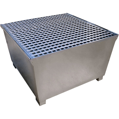 Steel Ultra-IBC Spill Pallet&reg;, 370 US gal. Spill Capacity, 57.6" x 34.7" x 56.9" Ottawa Fastener Supply