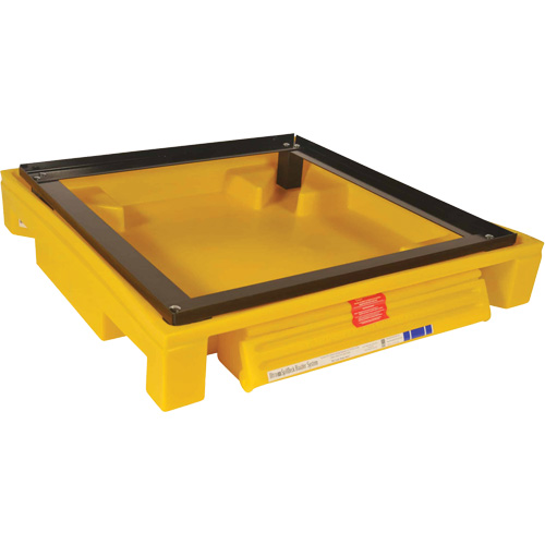 Single Drum Ultra-Safety Cabinet Bladder System, 37,8" lo x 37,8" la x 6,3" h, Capacit&eacute; de charge 1500 lb Ottawa Fastener Supply