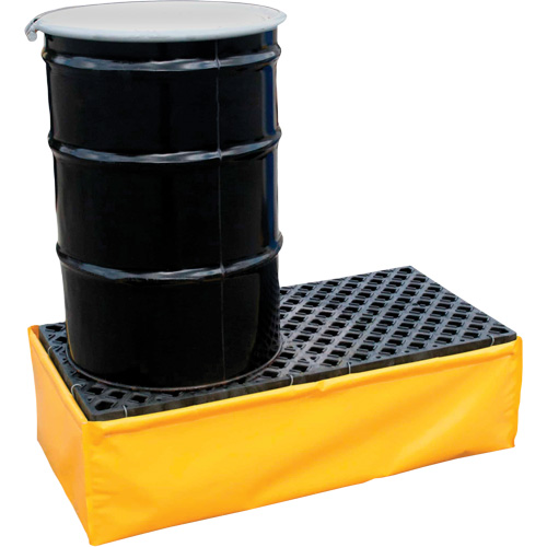 2-Drum Flexible Ultra-Spill Pallet&reg;, 66 US gal. Spill Capacity, 48" x 24" x 14" Ottawa Fastener Supply
