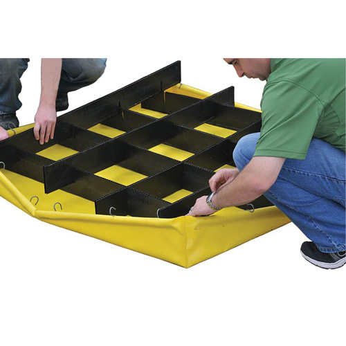 4-Drum Flexible Ultra-Spill Pallet&reg;, 66 US gal. Spill Capacity, 48" x 48" x 7" Ottawa Fastener Supply