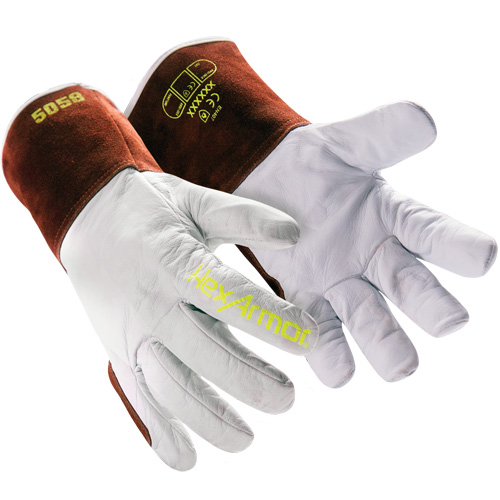 Gants de soudage HeatArmor 5058, Cuir fleur de ch&egrave;vre, Taille Petit/7 Ottawa Fastener Supply