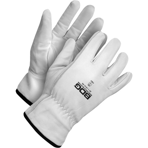 Puncture-Resistant Driver Gloves, Small, Grain Goatskin Palm Ottawa Fastener Supply