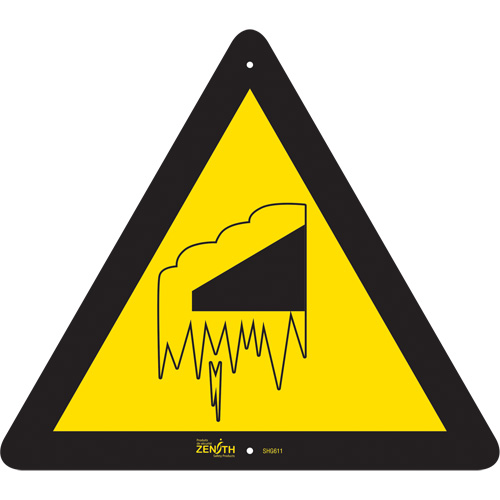 Falling Snow/Ice CSA Standard Safety Sign, 12" x 12", Aluminum, Pictogram Ottawa Fastener Supply