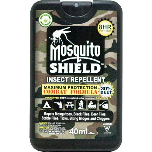 Pocket-Sized Mosquito Shield Insect Repellent, 30% DEET, Spray, 40 ml Ottawa Fastener Supply
