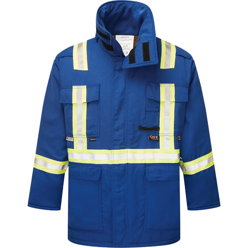 Westex&reg; DH Antistatic 6.5 oz. Flame Resistant Insulated Parka, X-Large (Tall), Royal Blue Ottawa Fastener Supply