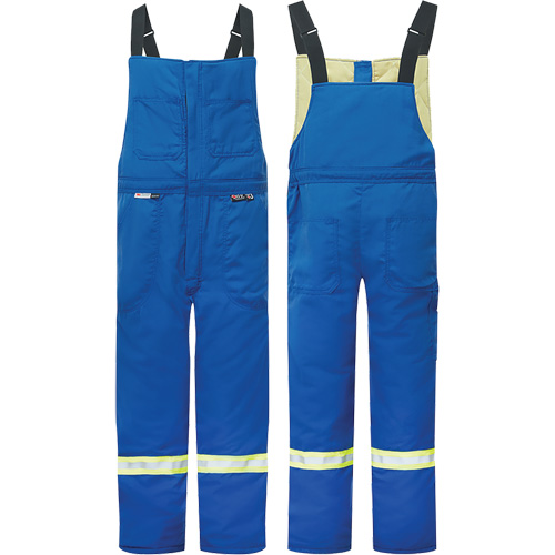 Westex&reg; DH Antistatic 6.5 oz. Flame Resistant Insulated Bib Pants, Small, Royal Blue Ottawa Fastener Supply