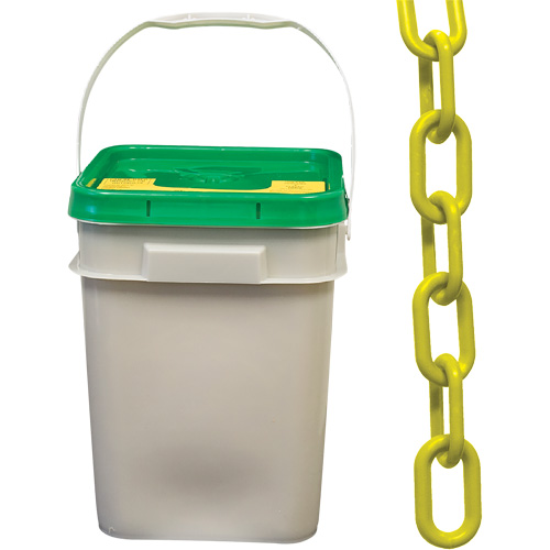 Heavy-Duty Plastic Safety Chain, Yellow Ottawa Fastener Supply