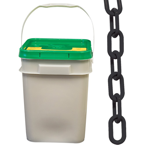 Heavy-Duty Plastic Safety Chain, Black Ottawa Fastener Supply