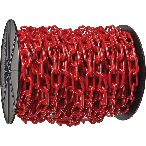 Heavy-Duty Plastic Safety Chain, Red Ottawa Fastener Supply