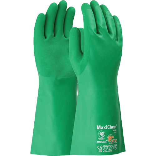 ATG MaxiChem&reg; Chemical-Resistant Gloves, Size Small, 14" L, Nitrile Ottawa Fastener Supply