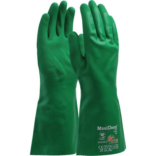 Gants r&eacute;sistants aux produits chimiques ATG MaxiChem Cut, Taille Petit, 14" lo, Nitrile Ottawa Fastener Supply