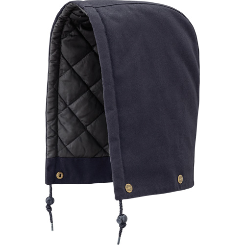538 Hood for Quilted Safety Parka, Bomber or Coverall, Navy Blue, Cotton Ottawa Fastener Supply