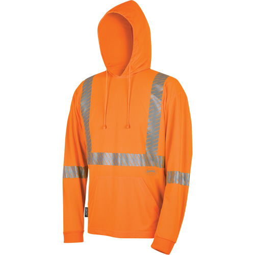 6964 Bird's-Eye Safety Hoodie, Small, High Visibility Orange Ottawa Fastener Supply
