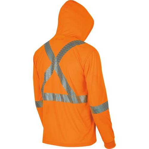6964 Bird's-Eye Safety Hoodie, Small, High Visibility Orange Ottawa Fastener Supply